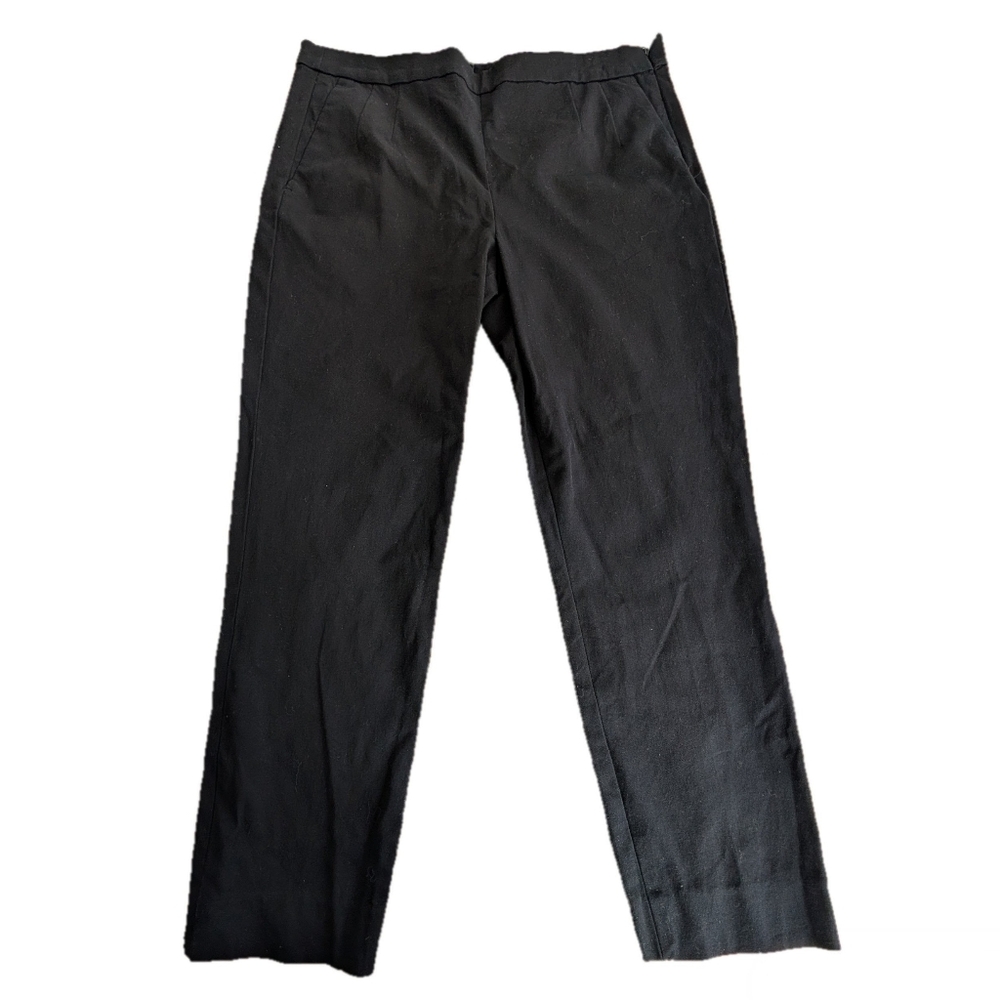 J. Crew Martie Ankle Pants, side zip, Navy, Size 8